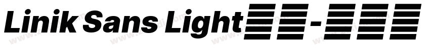 Linik Sans Light字体字体转换